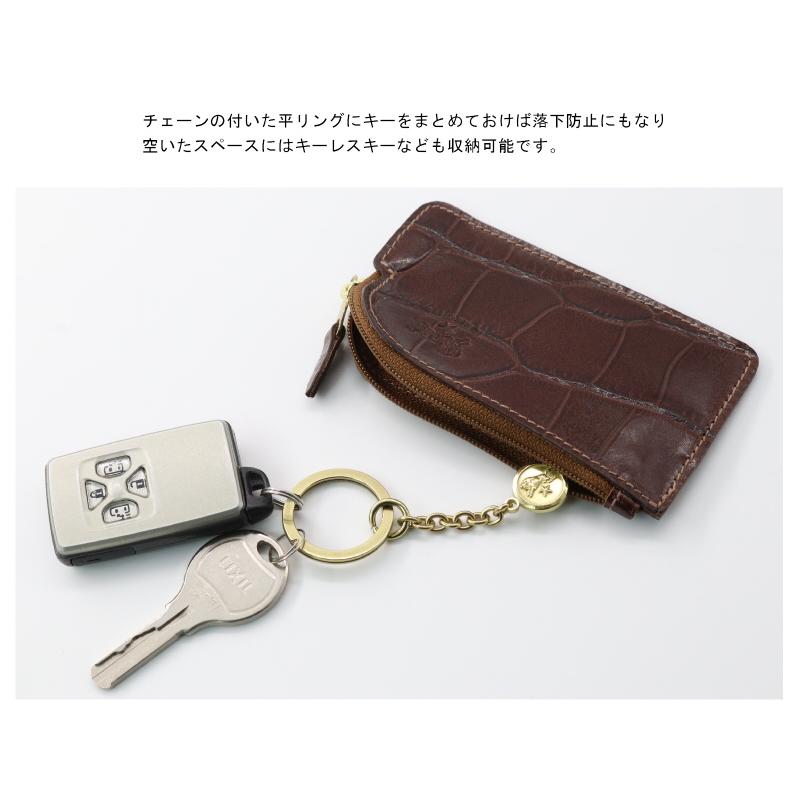 IL BISONTE チャームチェーンキーケース IL BISONTE（イルビゾンテ） キーケース チャームチェーンキーケース