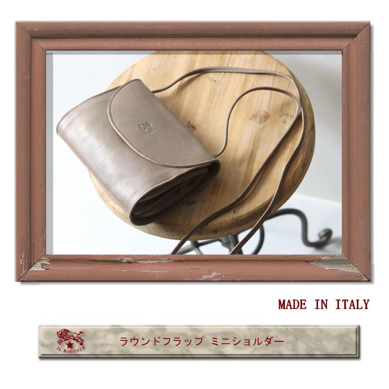 IL BISONTE（イルビゾンテ） バッグ ラウンドフラップ ミニショルダー