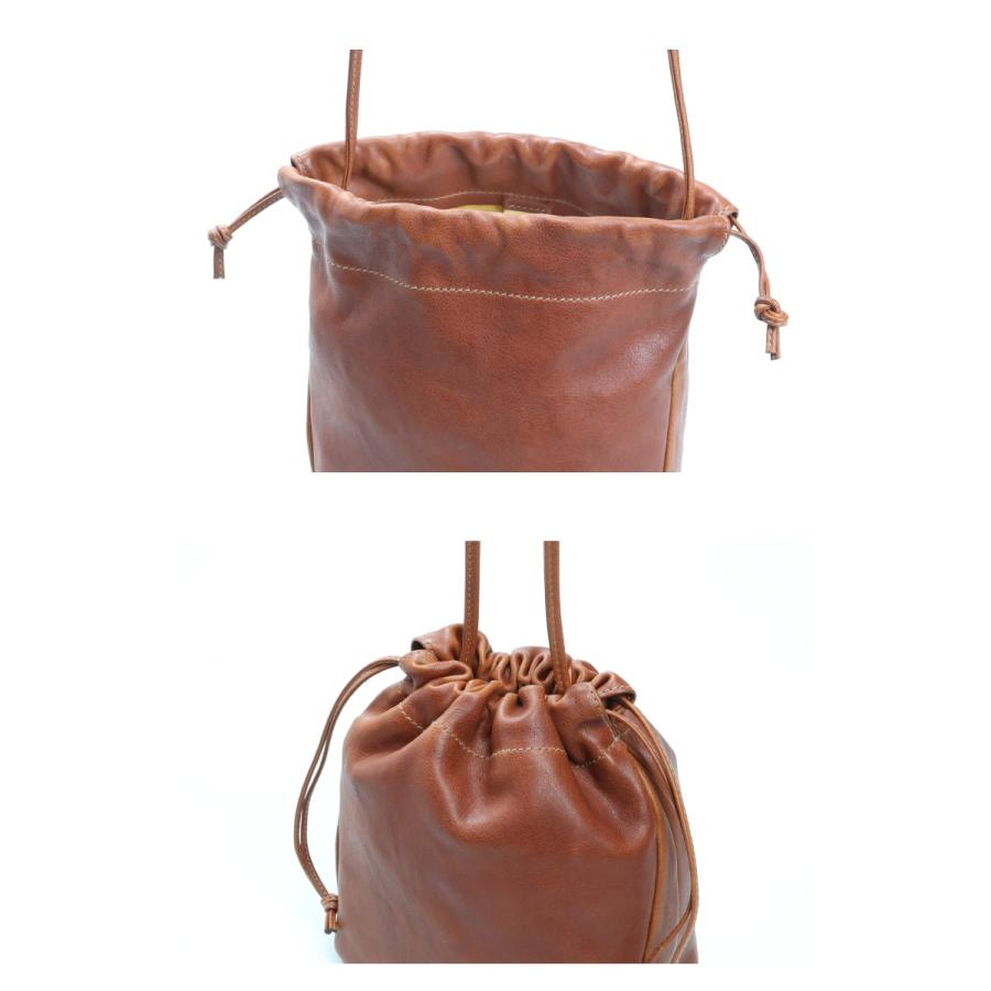 IL BISONTE（イルビゾンテ） バッグ バケッタレザー巾着 ミニ