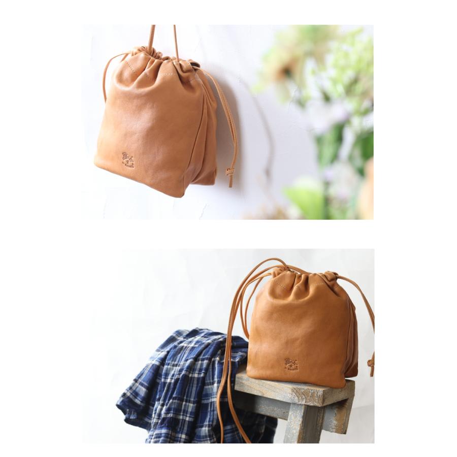 IL BISONTE（イルビゾンテ） バッグ バケッタレザー巾着 ミニ