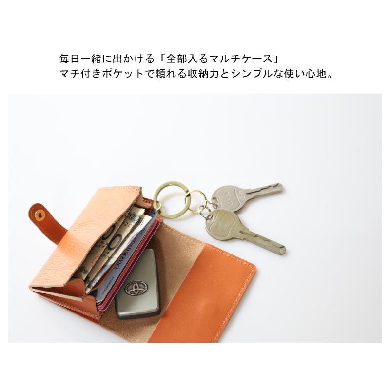 IL BISONTE（イルビゾンテ） キーリング付き 3P カードケース 〔 2025