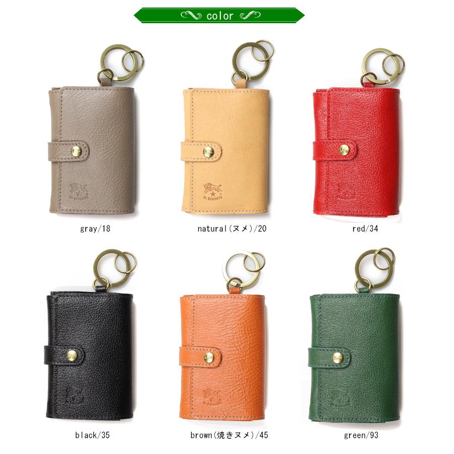 IL BISONTE（イルビゾンテ） キーリング付き 3P カードケース 〔 2025