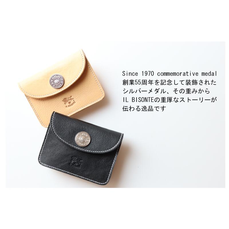 IL BISONTE（イルビゾンテ） シルバーメダル 3P カードケース 〔 2025
