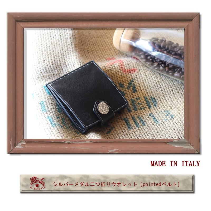 IL BISONTE（イルビゾンテ） 財布 シルバーメダル 二つ折り ウォレット