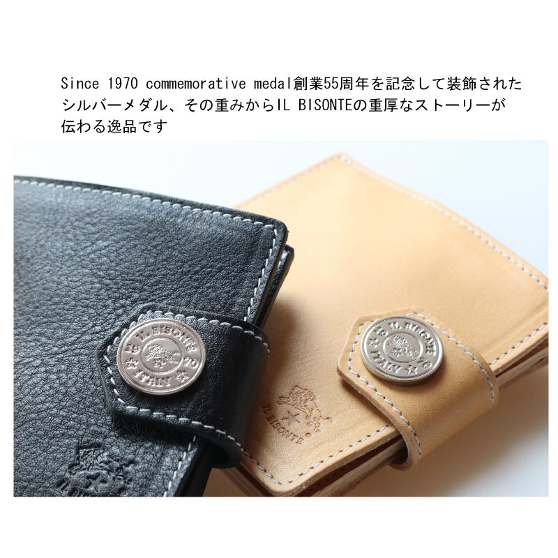IL BISONTE（イルビゾンテ） 財布 シルバーメダル 二つ折り ウォレット