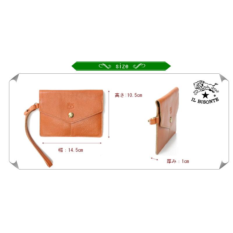 IL BISONTE（イルビゾンテ） パスポートケース クラッチタイプ