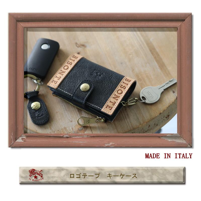 IL BISONTE（イルビゾンテ） キーケース ロゴテープ キーケース