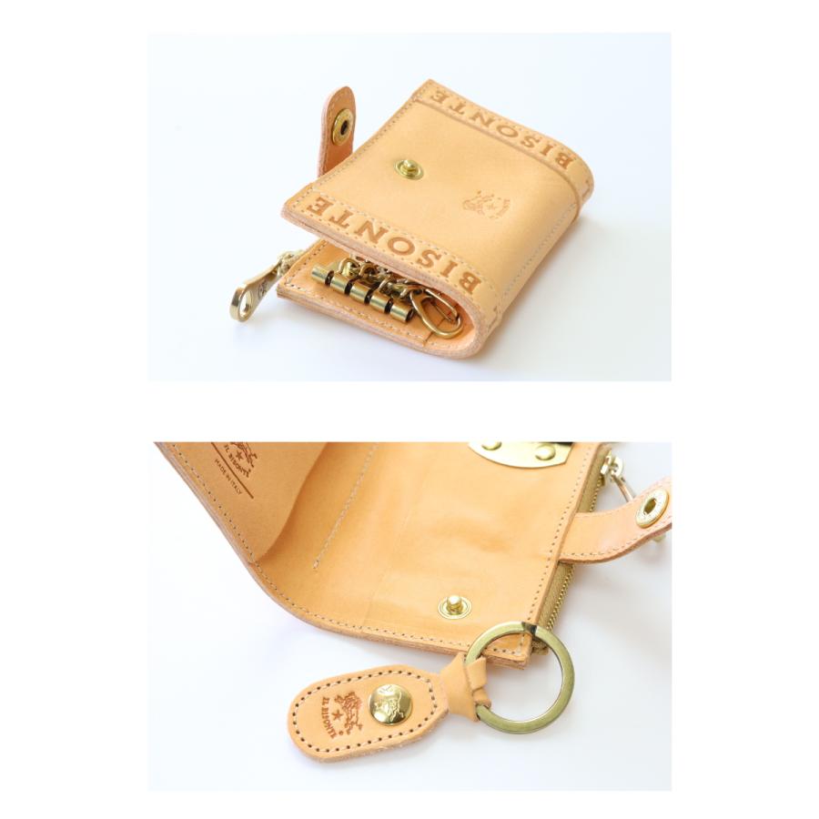 IL BISONTE（イルビゾンテ） キーケース ロゴテープ キーケース