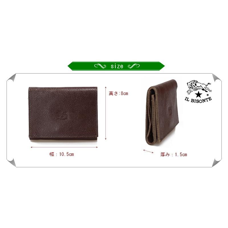IL BISONTE（イルビゾンテ） 財布 三つ折りコンパクトウオレット 三