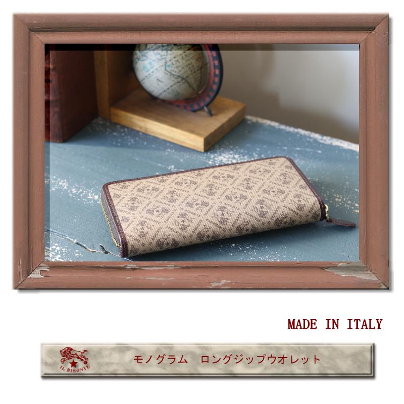 イルビゾンテ 財布 IL BISONTE モノグラム ロングジップウォレット 〔 2026年 新作 〕 長財布  54_1_ 54262305128 メンズ レディース  商品番号 IB-26-05128 )の画像