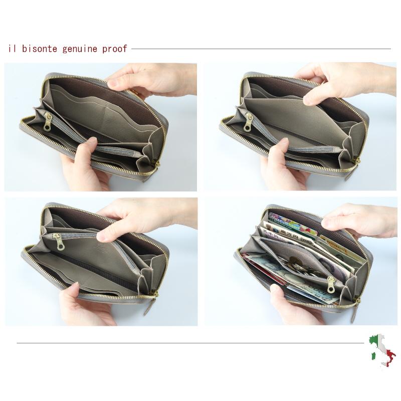 IL BISONTE（イルビゾンテ） 財布 モノグラム ロングジップウォレット