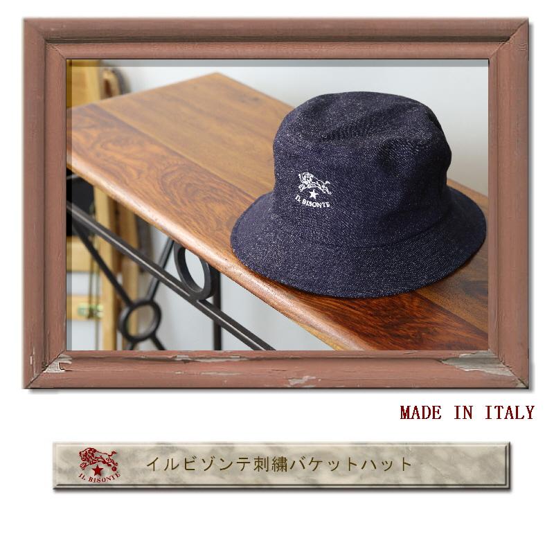 IL BISONTE（イルビゾンテ） ハット 刺繍 バケット ハット 54_1_