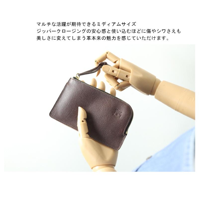 IL BISONTE イルビゾンテ モノグラム ケース　財布　新品 IL BISONTE（イルビゾンテ） 財布 コインケース マルチ ジッパー