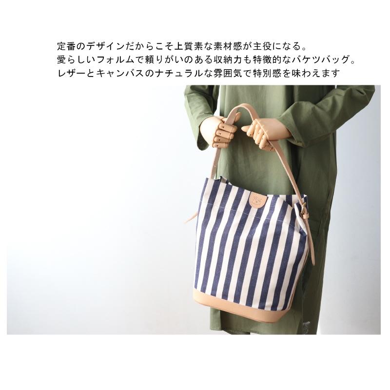 IL BISONTE（イルビゾンテ） バッグ キャンバス レザーバケツバッグ