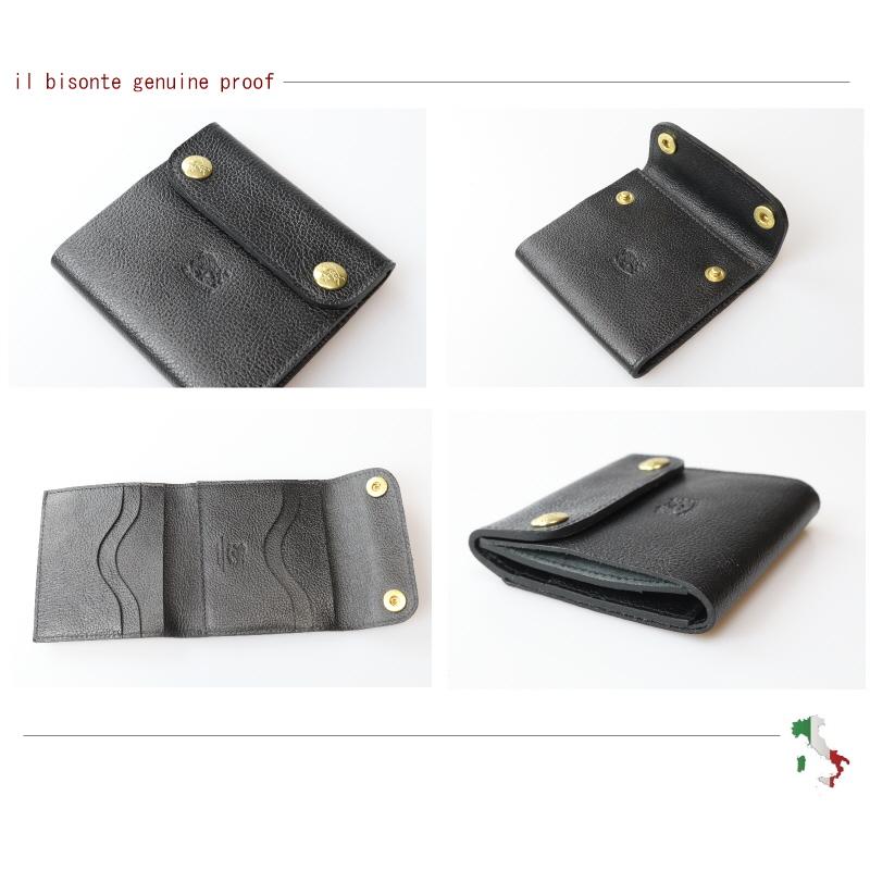 IL BISONTE（イルビゾンテ） 財布 二つ折り ミニウォレット 2button