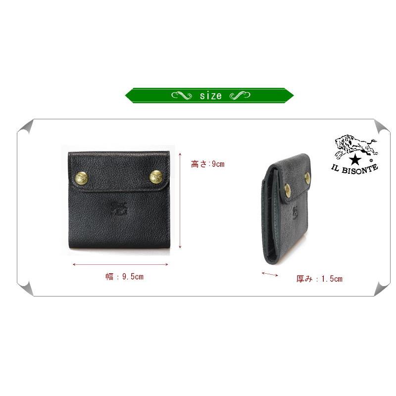 IL BISONTE（イルビゾンテ） 財布 二つ折り ミニウォレット 2button