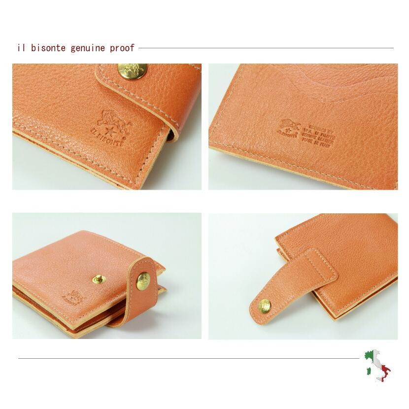 IL BISONTE イルビゾンテ 財布 BISONTE 二つ折りスナップボタン