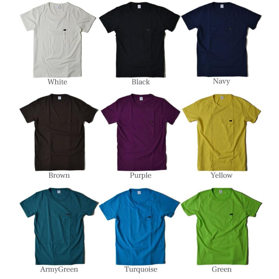 G-RAP / T-Lee ‎２枚セット Lee（リー） パックTシャツ 無地 ポケット付 半袖Tシャツ LT2000 返品