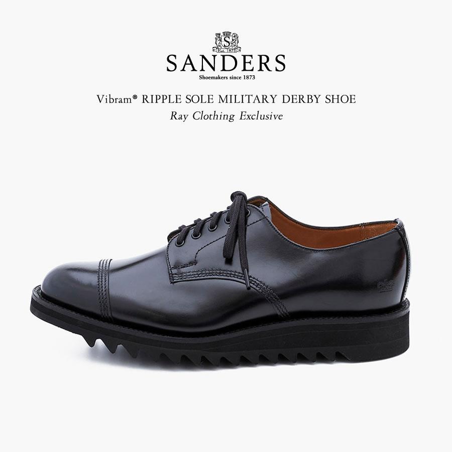 SANDERS サンダース Vibram(R) RIPPLE SOLE MILITARY DERBY SHOE SANDERS サンダース Vibram(R) RIPPLE SOLE MILITARY DERBY SHOE