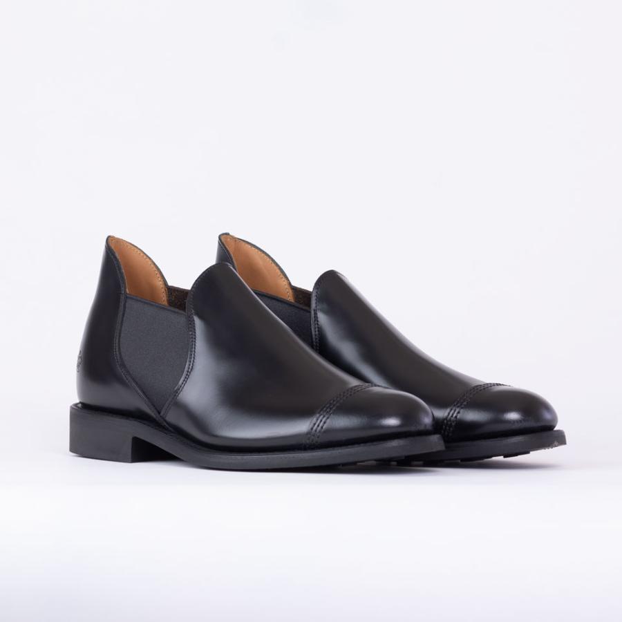 SANDERS サンダース 1619B MILITARY CAP TOE SHORT CHELSEA ミリタリーキャプトゥ ショート チェルシーシューズ  革靴 サイドゴア 英国製英国製の画像
