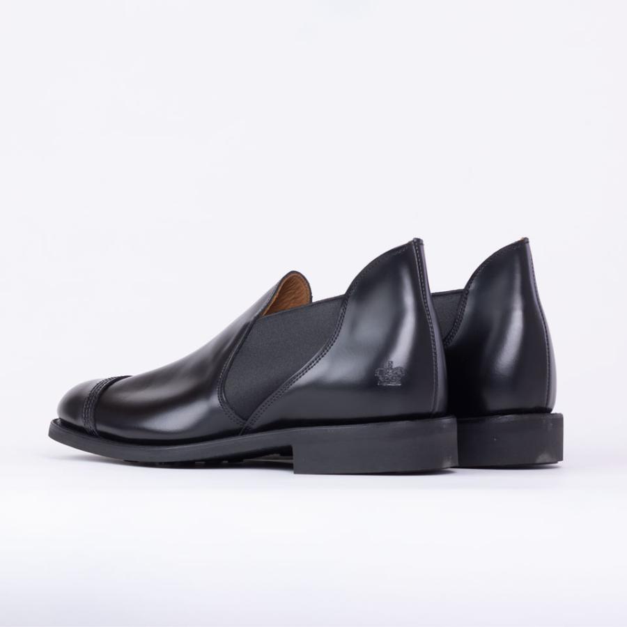 SANDERS サンダース 1619B MILITARY CAP TOE SHORT CHELSEA ミリタリーキャプトゥ ショート チェルシーシューズ  革靴 サイドゴア 英国製英国製の画像