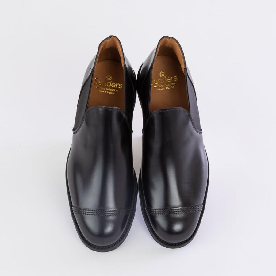 SANDERS サンダース 1619B MILITARY CAP TOE SHORT CHELSEA ミリタリーキャプトゥ ショート チェルシーシューズ  革靴 サイドゴア 英国製英国製の画像