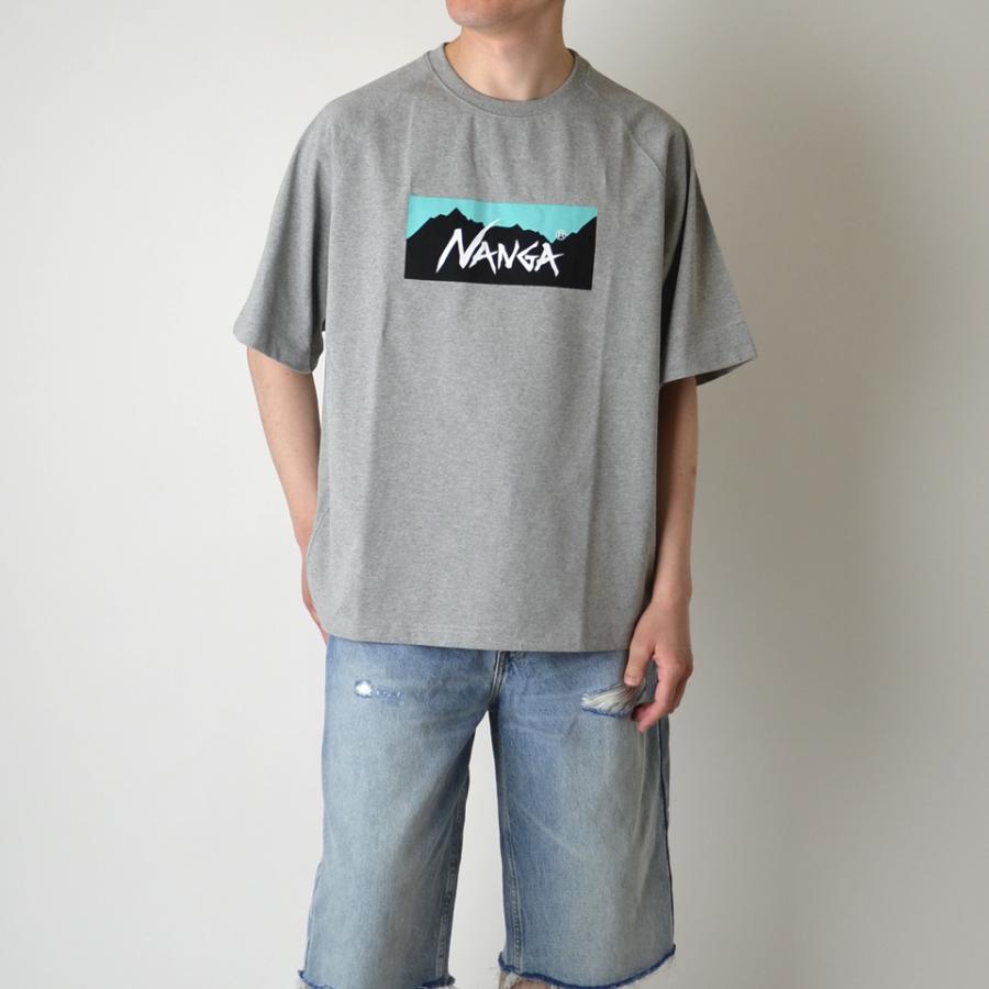 NANGA ナンガ ECO HYBRID BOX LOGO LOOSE FIT TEE ボックスロゴ 半袖Tシャツ｜ray-online-store｜06