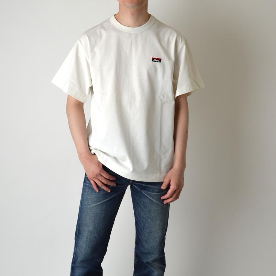 NANGA（ナンガ） BOX LOGO EMB S/S TEE ボックスロゴ ワンポイント刺繍