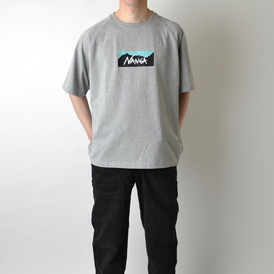 NANGA（ナンガ） ECO HYBRID BOX LOGO LOOSE FIT S/S TEE ボックスロゴ