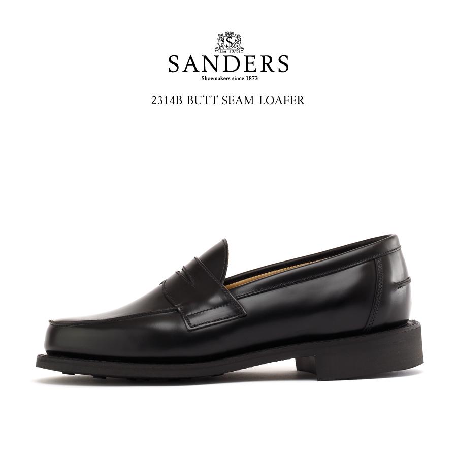 美品【SANDERS /サンダース】Butt Seam Loafer ※箱付き SANDERS（サンダース） 2314B BUTT SEAM LOAFER バットシーム