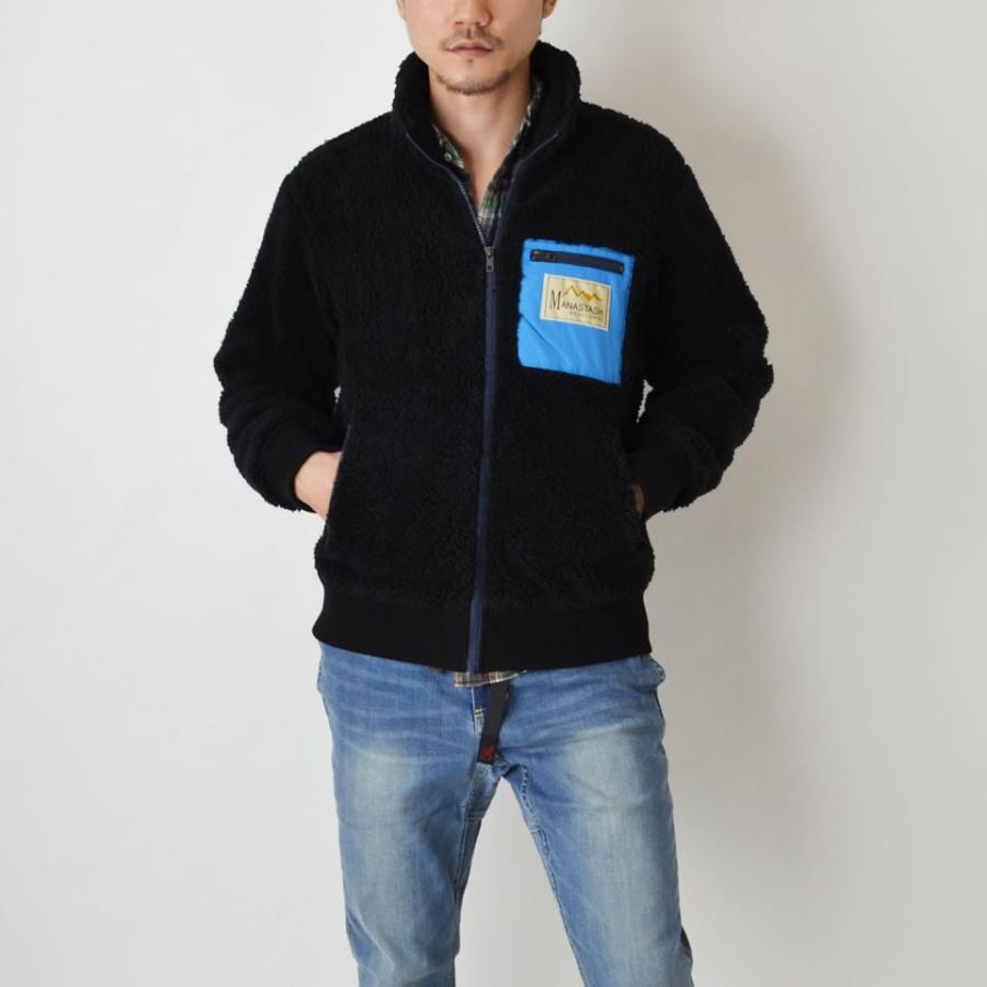 MANASTASH（マナスタッシュ） シャギーボアフリース レトロ ジャケット