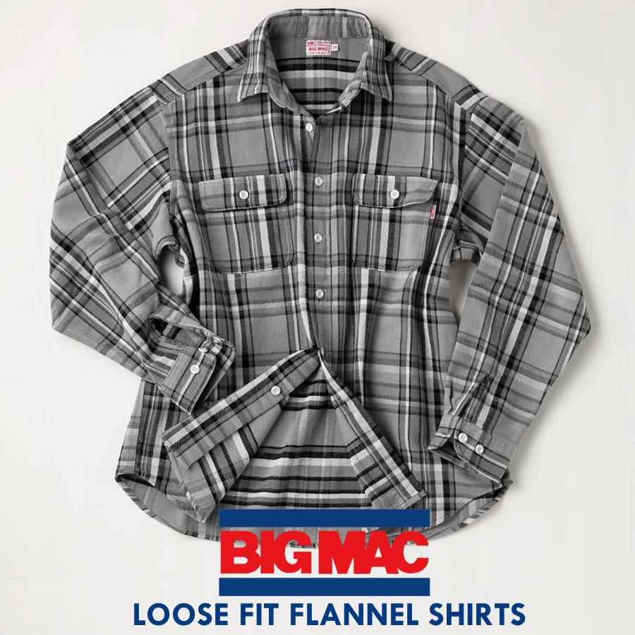BIG MAC ビッグマック LOOSE FIT FLANNEL CHECK SHIRTS ヘビー BIG MAC ビッグマック LOOSE FIT FLANNEL CHECK SHIRTS ヘビー