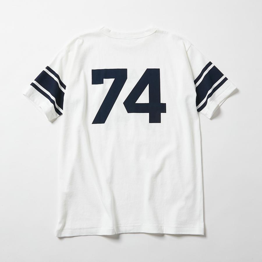 チャンピオン Champion トルートゥーアーカイブス 1/4スリーブ カレッジフットボールTシャツ YALE UCLA 1970S Model 日本製 C3-R339｜ray-online-store｜07