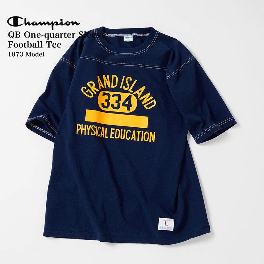 チャンピオン Champion トルートゥーアーカイブス クォーターバックフットボールTシャツ 1973 Model C3-Z322｜ray-online-store｜02