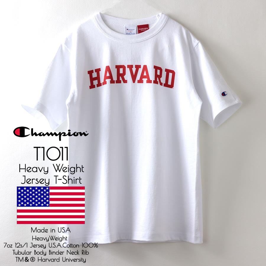 Champion チャンピオン T1011 Tシャツ HARVARD 米国製 C5-B307