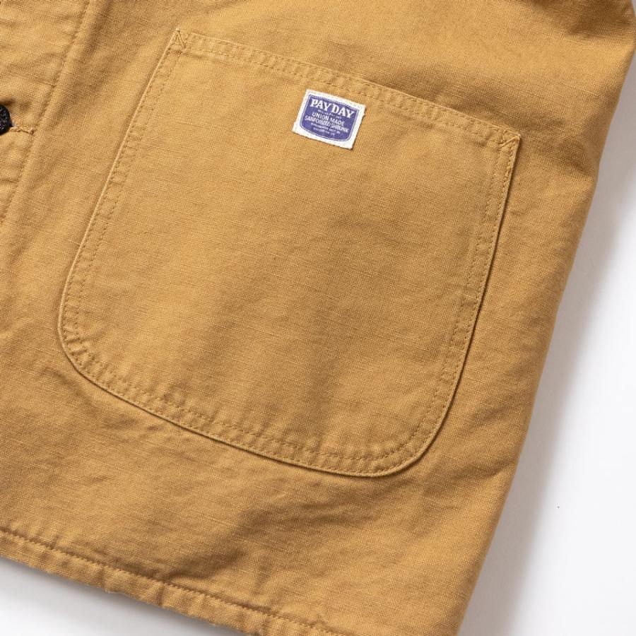 PAYDAY ペイデイ 40's WW2 BLANKET COVERALL DUCK CAMEL ダックツイル カバーオール ジャケット 日本製 PD25-CA-5の画像