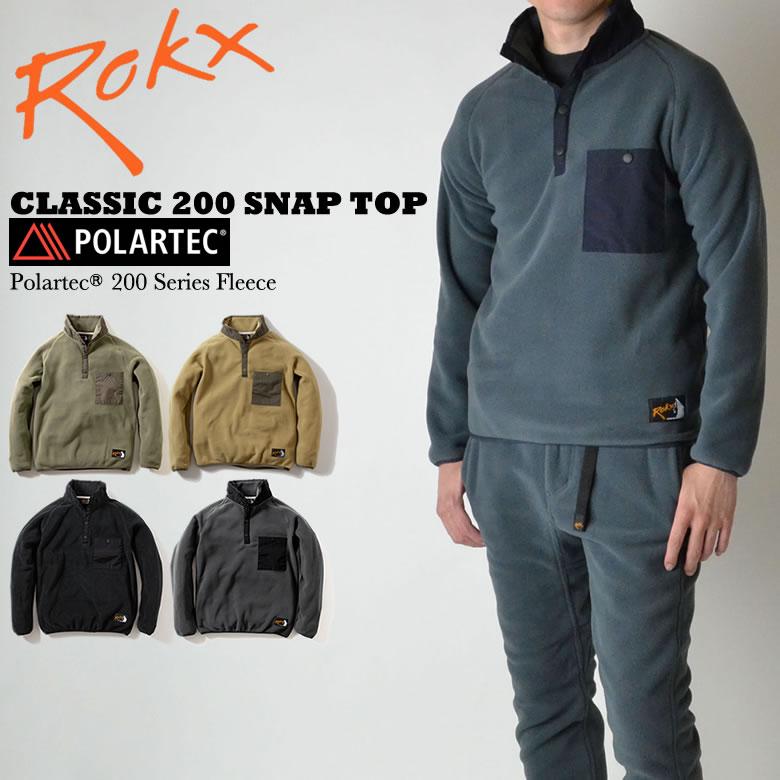 ROKX ロックス クラシック200フリーススナップトップ ポーラー ROKX ロックス クラシック200フリーススナップトップ ポーラー