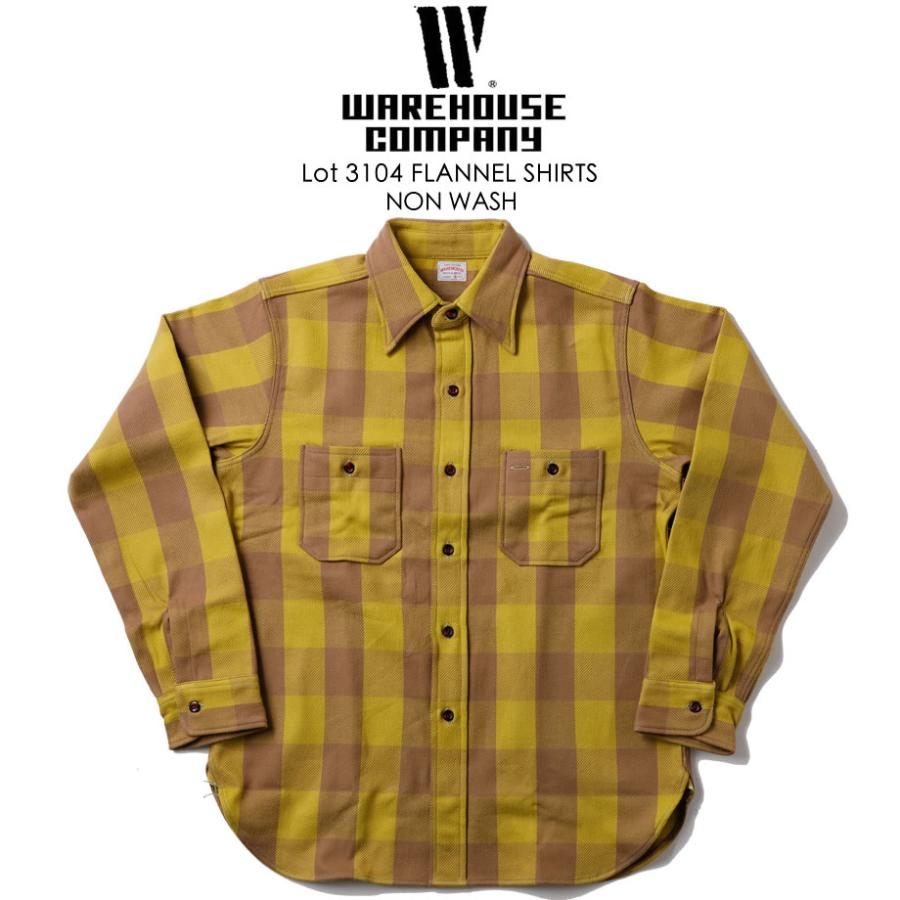 WAREHOUSE（ウエアハウス） Lot 3104 FLANNEL SHIRTS ヘビーウェイト