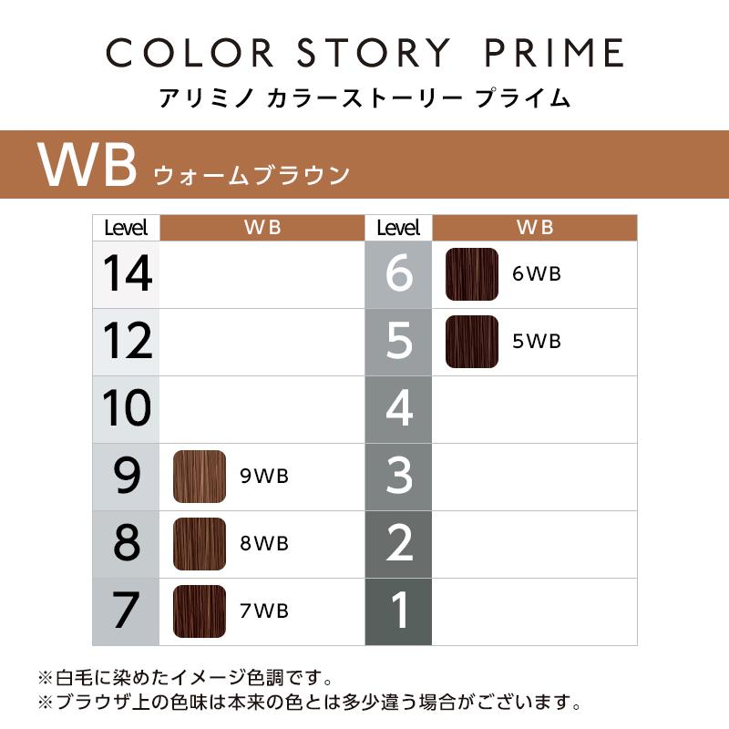 カラーストーリー アリミノ プライム ブラウンタイプ 1剤 90g ウォーム