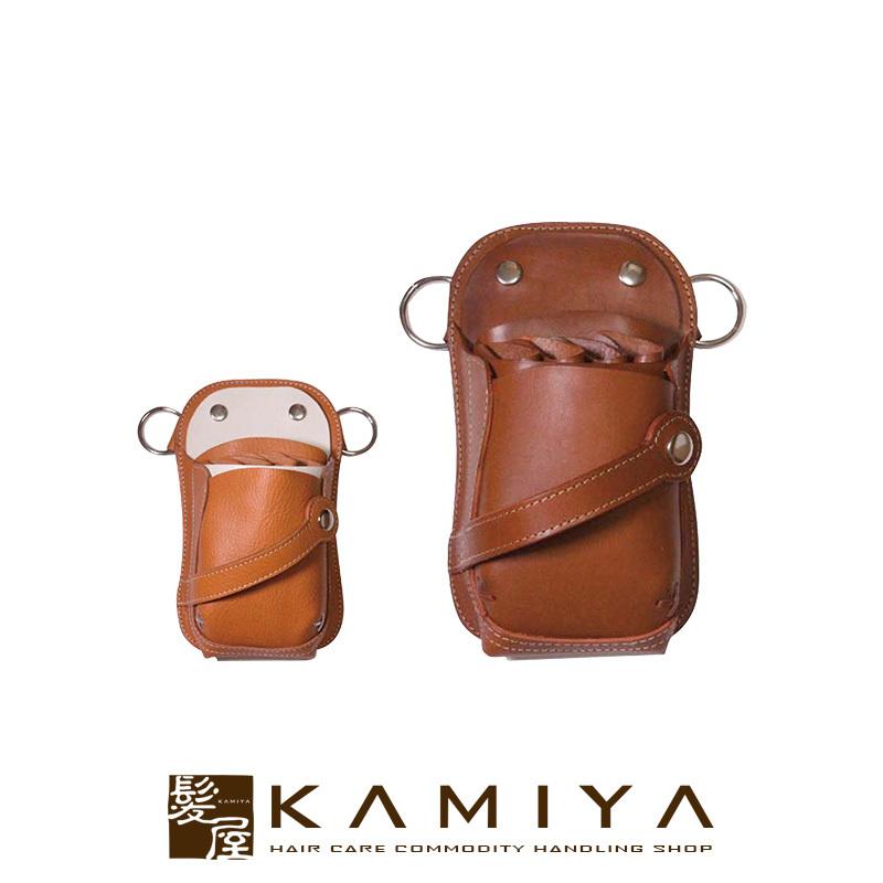 シザーケース ヌメ革 4丁差し ハンドメイド 手作り 美容師 理容師