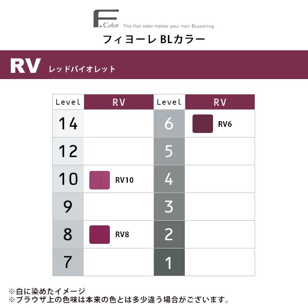 フィヨーレ BLカラー 第1剤 レッド バイオレット 120g|カラー剤 染毛剤 RV6 RV8 RV10 アルカリカラー 業務用カラー ヘアカラー | FIOLE | 01