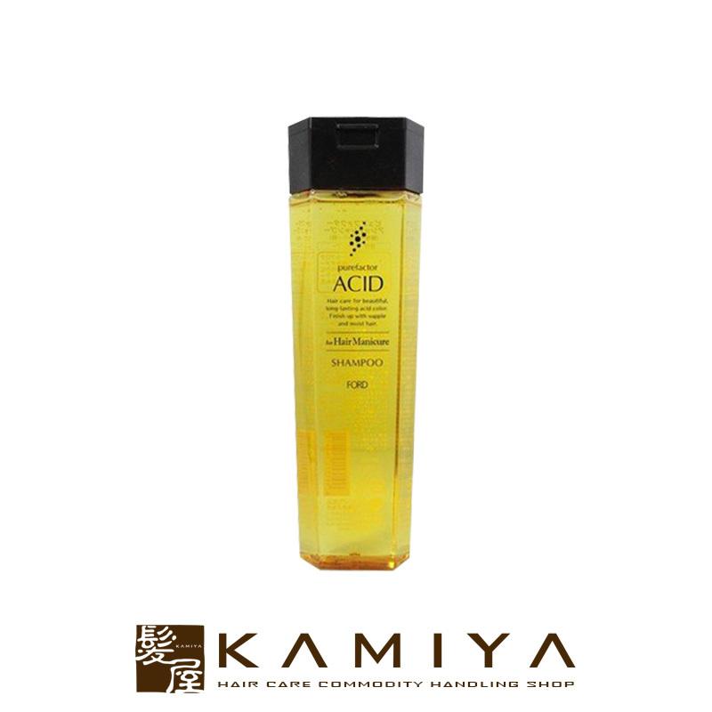 フォード ピュアファクター アシッド シャンプー 300ml 酸性カラー ダブルカラー ブリーチ パーマ 褪色 軽減 色落ち 抑える 色持ち ヘアマニキュア 軋み きしみ Fo 髪屋 Yahoo ショッピング店 通販 Yahoo ショッピング