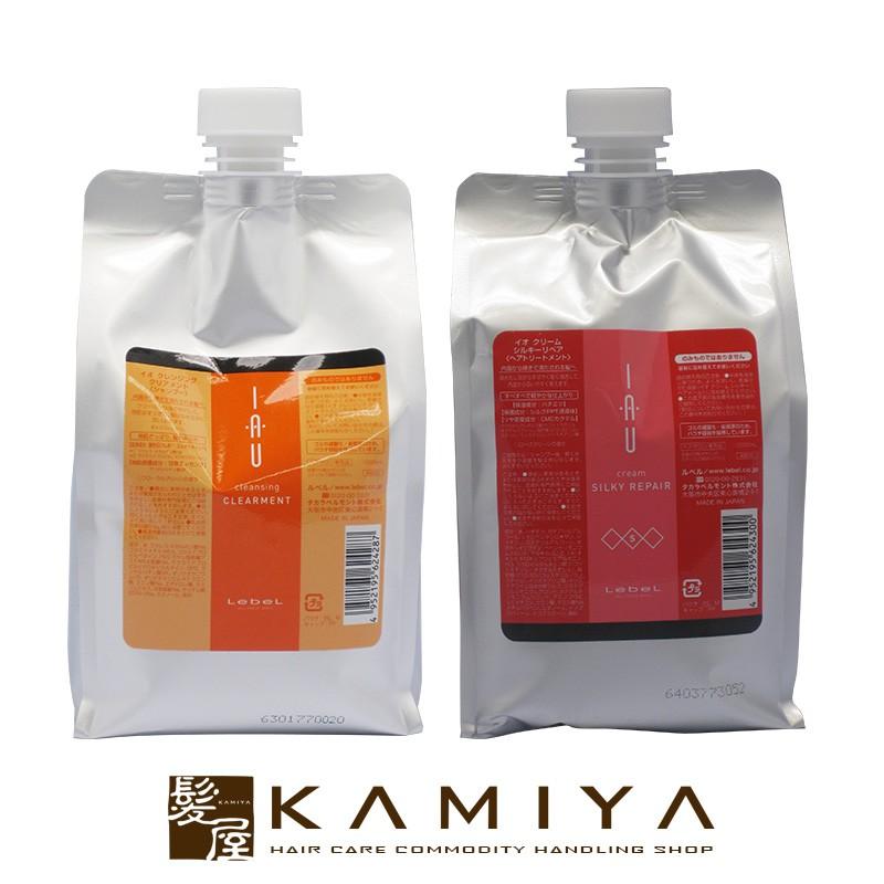 ルベル イオ ホームケア クレンジング クリアメント 1000ml 詰替用 1個 ＋ クリーム シルキーリペア 1000ml 詰替用 1個 計2個 詰替用セット 美容院専売