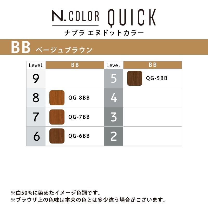 23本まとめて☆ナプラ　エヌドットカラー　染毛剤　カラーリング剤　80g napla（ナプラ） エヌドットカラー クイック 1剤 80g【BB ベージュ