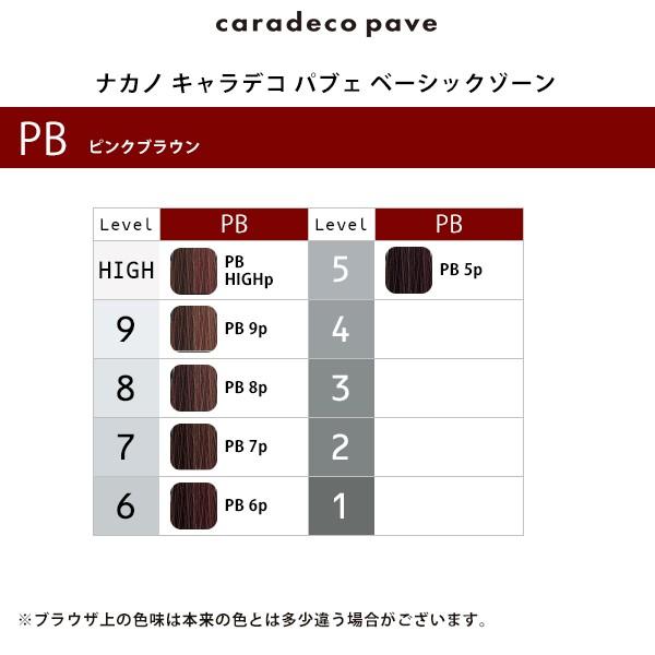 ナカノ キャラデコ パブェ ベーシックゾーン 1剤 ピンクブラウン 80g