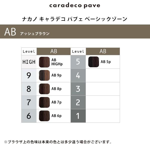 ナカノ キャラデコ パブェ ベーシックゾーン 1剤 アッシュブラウン 80g