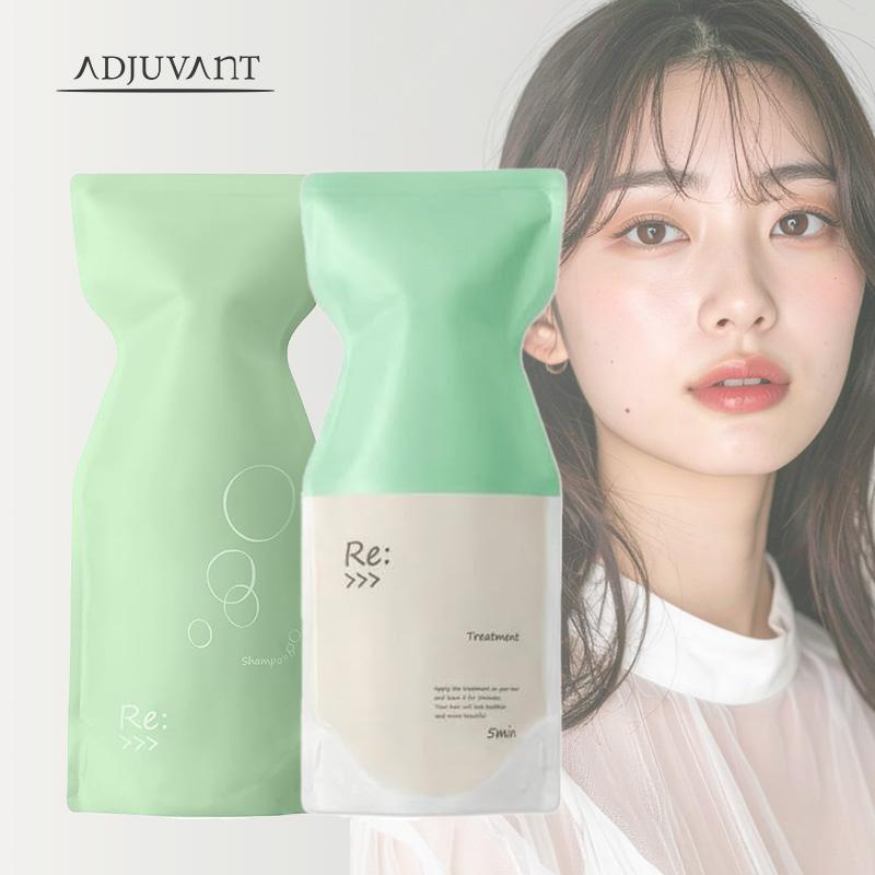 アジュバン Re: シャンプー トリートメント 詰替用セット1set ADJUVANT（アジュバン） リ： シャンプー 600ml トリートメント 600g
