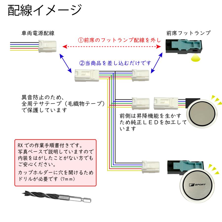 レクサスRX専用カップホルダーイルミネーション アンビ 350 450 500 レクサスRX専用カップホルダーイルミネーション アンビエントライト