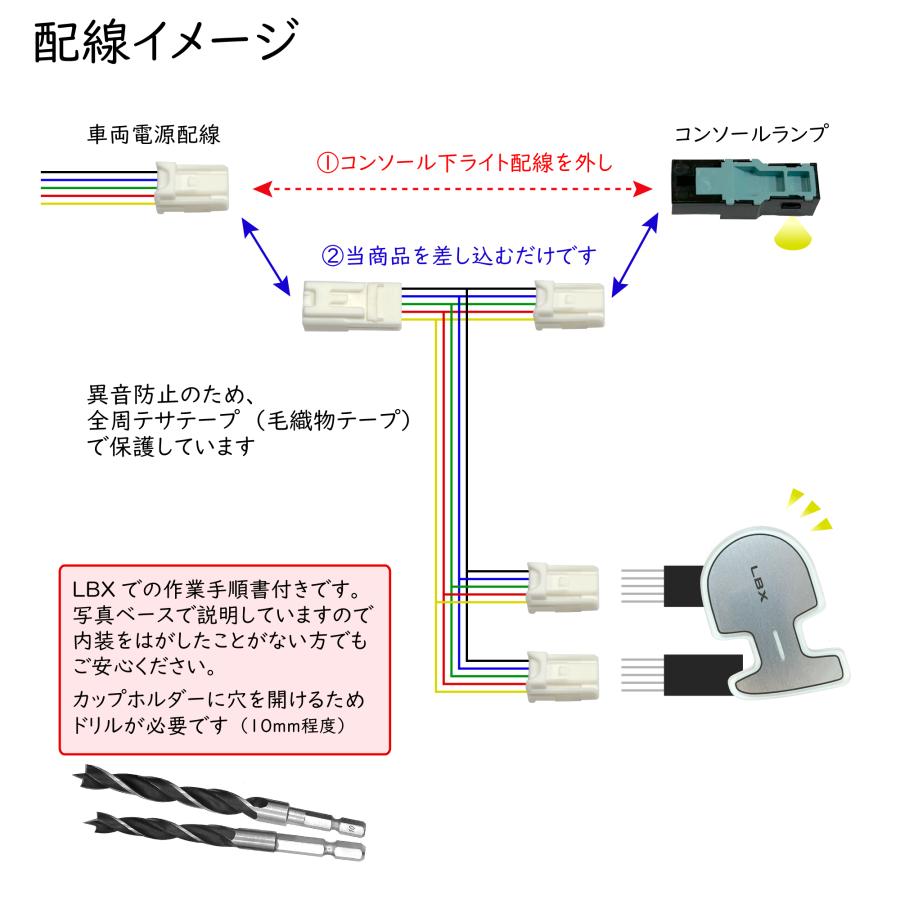 レクサスLBX専用カップホルダーイルミネーション アンビエントライト 純正LED Cool Relax Rayace |  | 05
