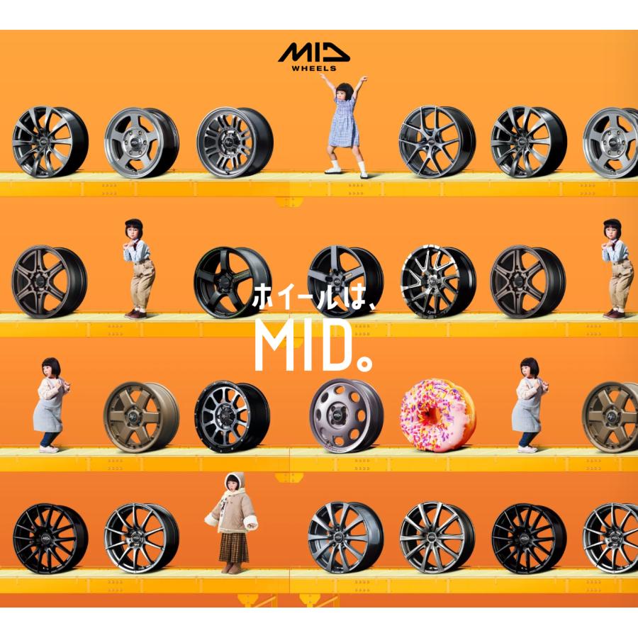 pipi@値下げ⭕️様 リクエスト 2点 まとめ商品 RMP MID 025FX 20インチ 8.5J インセット45 5穴 PCD 114.3 ブラック